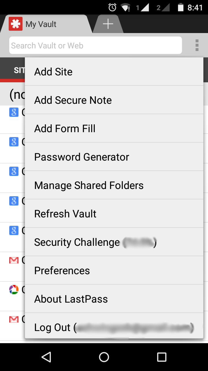 android lastpass chrome