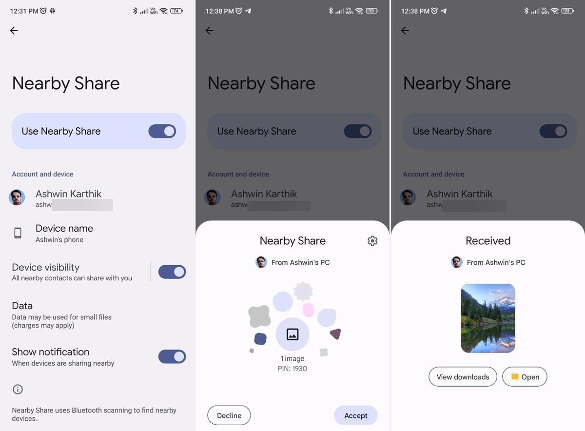 How To Use Nearby Share On Windows To Transfer Files To Android ...